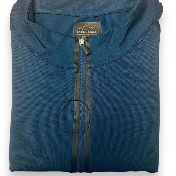 Greg Norman PlayDry Pullover‎ Mens XL Blue Quarter Zip *FLAW* - Picture 7 of 8
